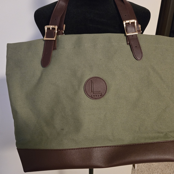 LouLu Green and Brown Shoulder Bag *NEW* - Picture 2 of 6